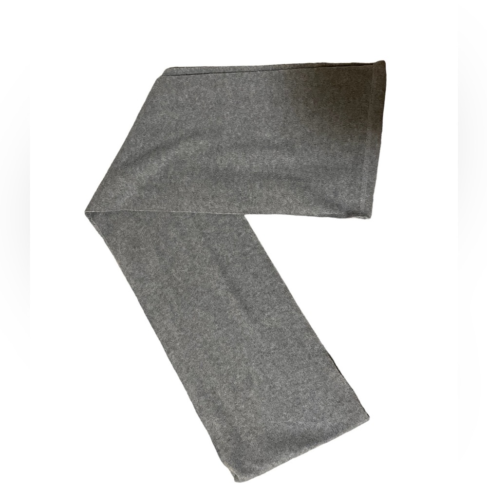Grey fleece infinity scarf